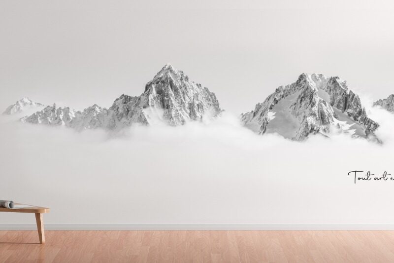 Impression montagne brouillard