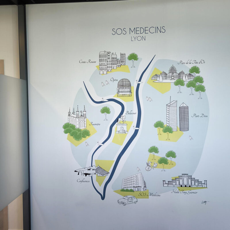 Impression murale – SOS MEDECINS