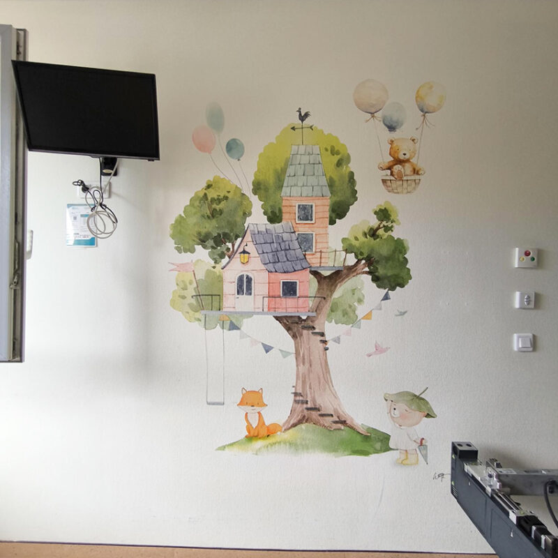 Impression murale – Hopital de Briançon Pédiatrie